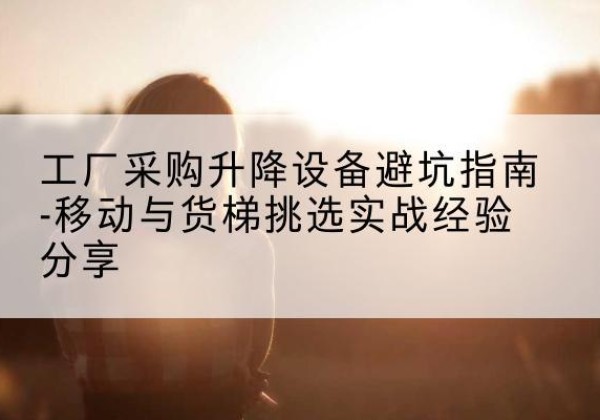 鹿邑移动式升降机怎么选-工厂采购升降设备避坑指南-移动与货梯挑选实战经验分享